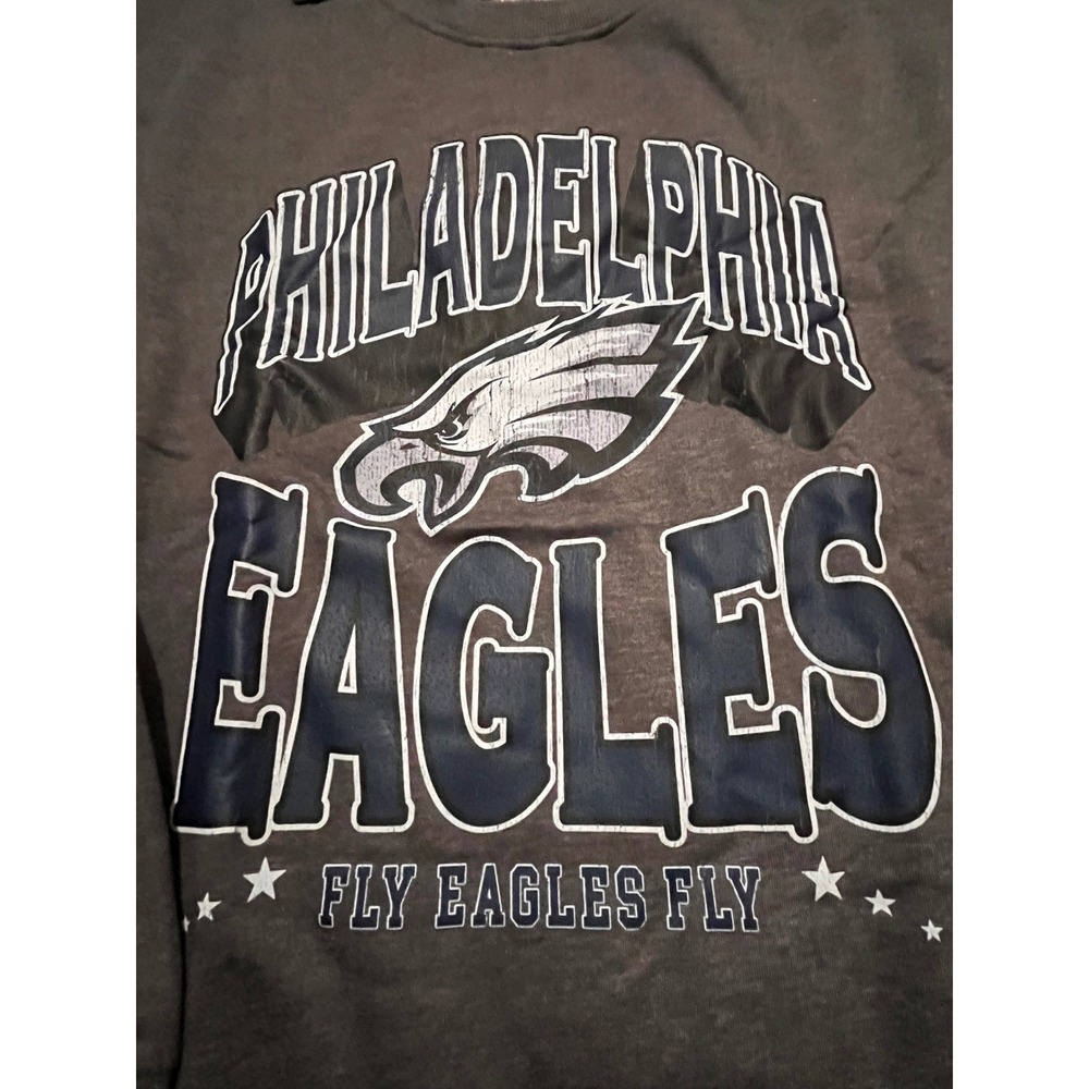 NFL Philadelphia Eagles Sweatshirt Gameday Couture Grey Crew Neck Fleece Medium - Picture 2 of 3